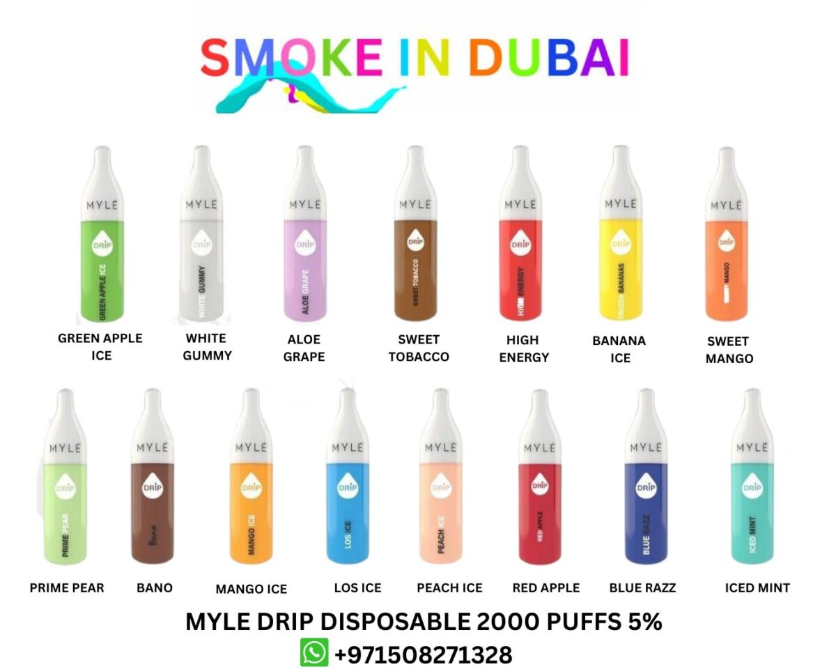 Myle Drip 2000 Puffs 5% disposable vape in uae dubai