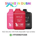 Myle Meta Box 2% & 5% nicotine 5000 Puffs rechargeable Disposable Vape in Dubai