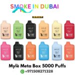 Myle Meta Box 2% & 5% nicotine 5000 Puffs rechargeable Disposable Vape in Dubai
