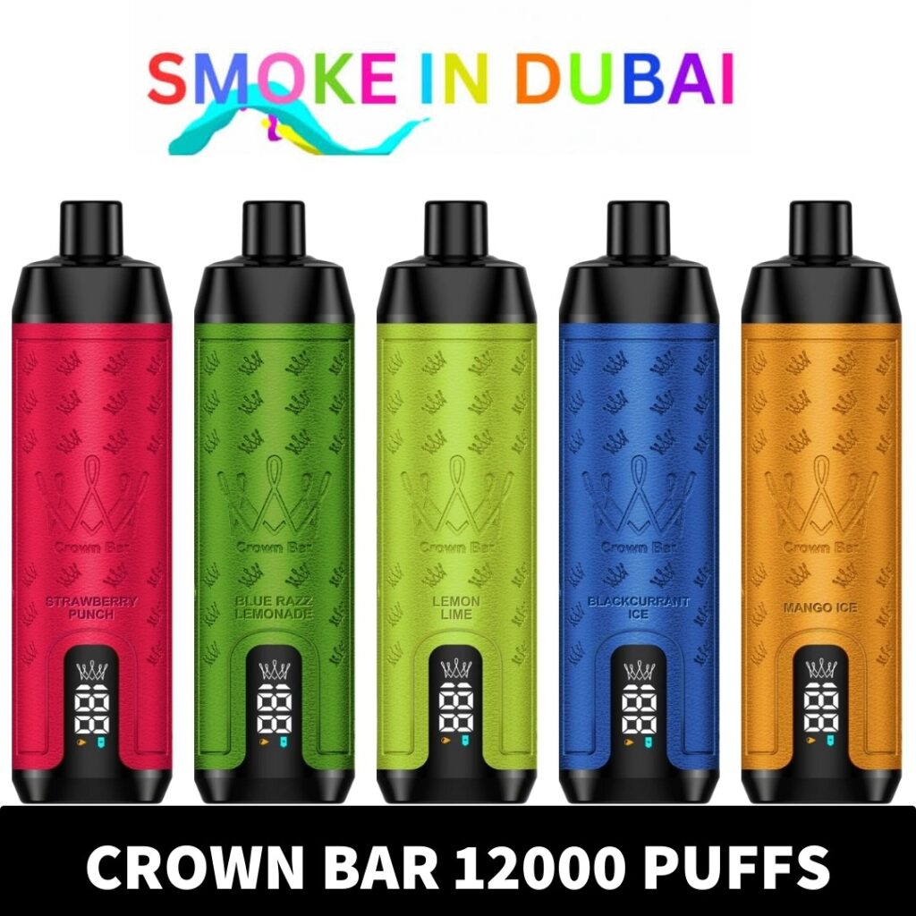 CROWN BAR AL FAKHER 12000 PUFFS 0.5MG Integrated Hookah Sound Wave Disposable Vape in Dubai