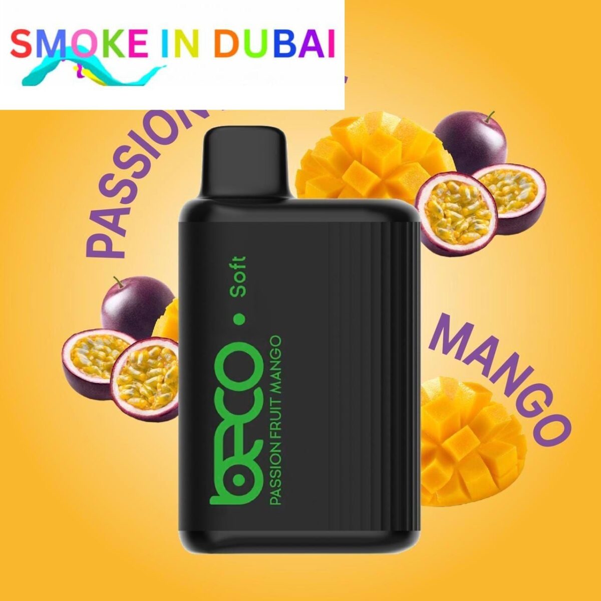 smokeindubai BECO SOFT 6000 PASSION FRUIT MANGO 2
