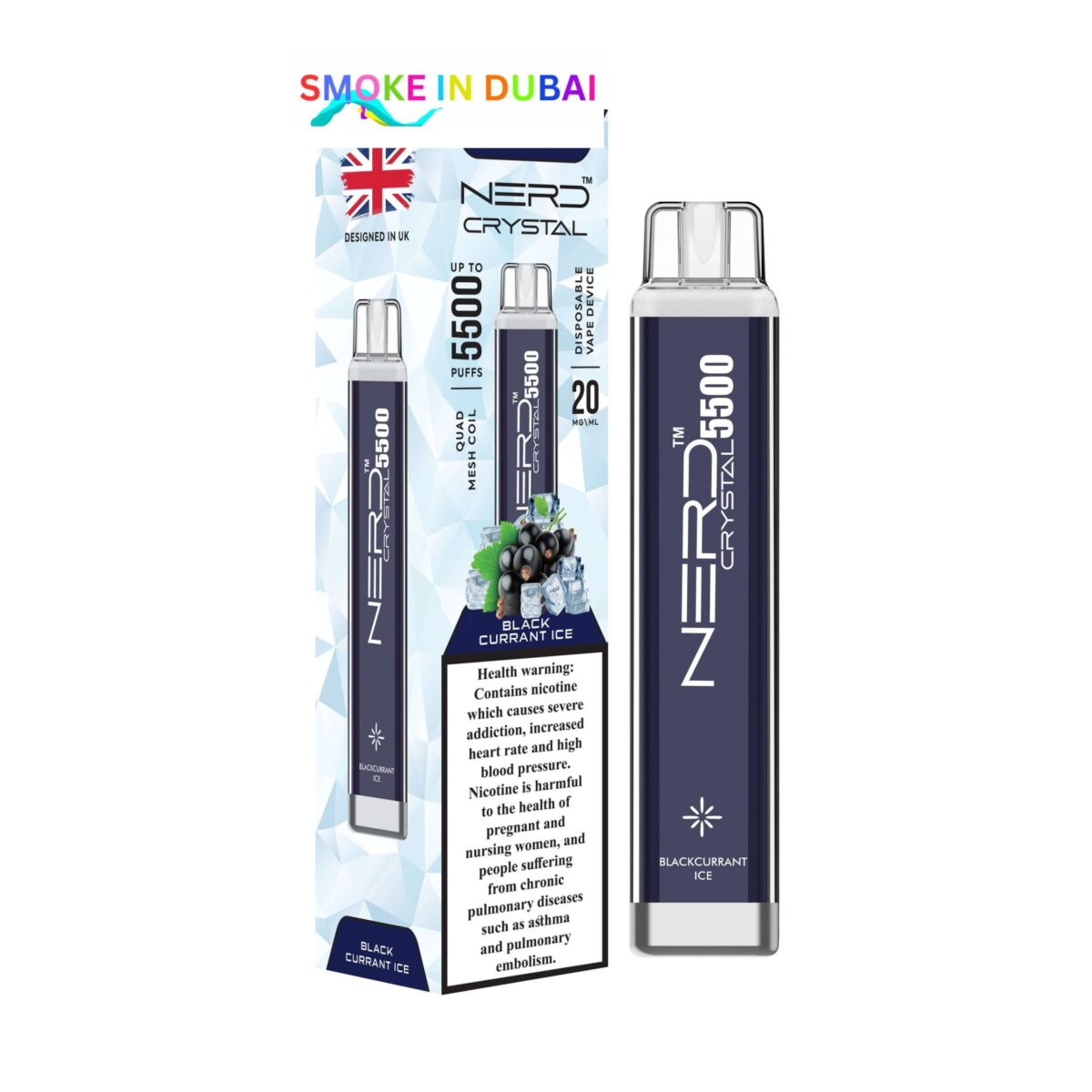 NERD Crystal Disposable vape 5500 Puffs in Dubai, UAE