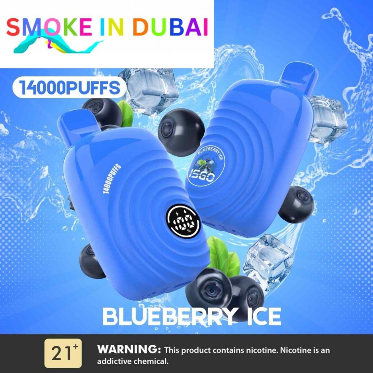 ISGO Paris 2% nicotine Disposable 14000 Puffs Rechargeable Vape in Dubai, UAE