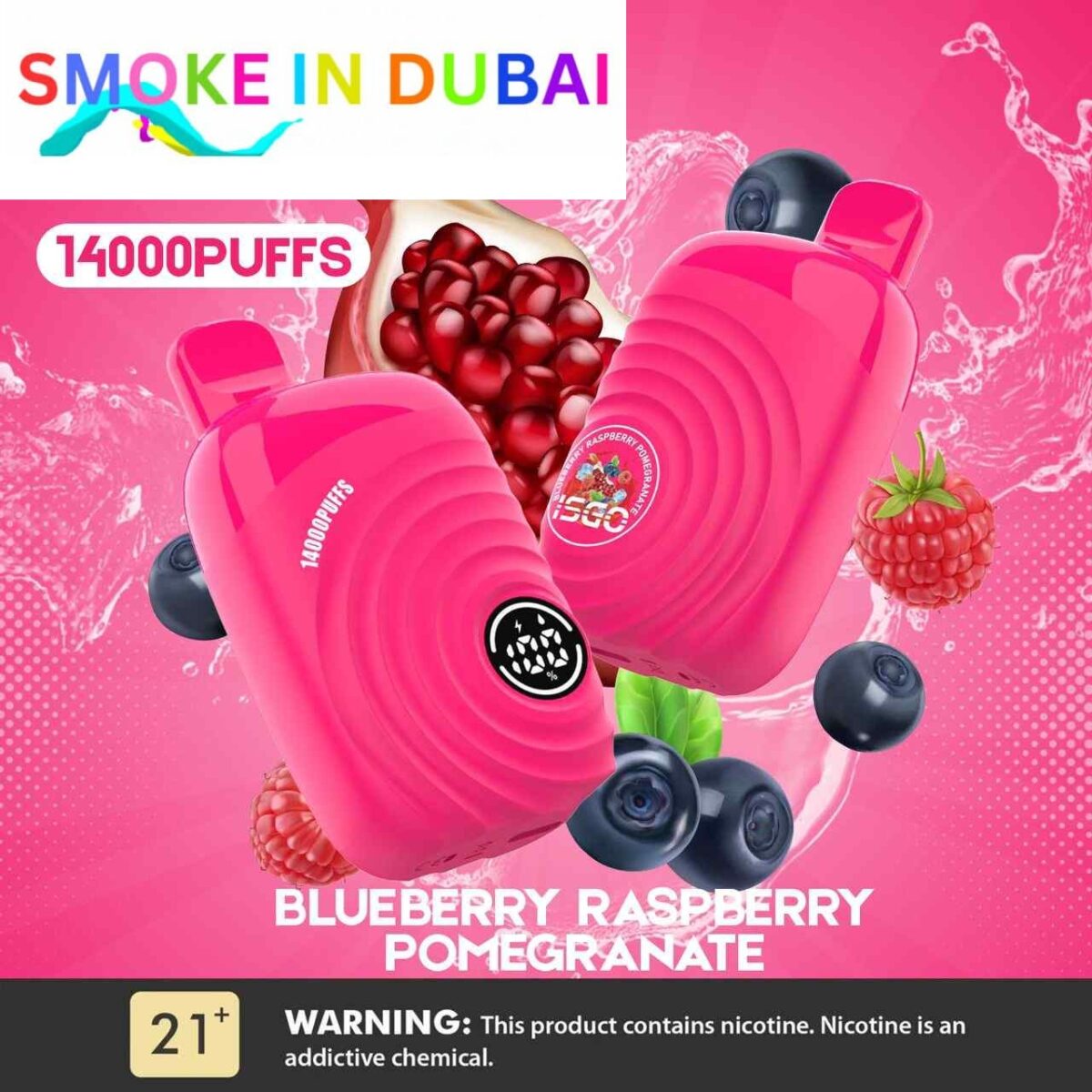 ISGO Paris 2% nicotine Disposable 14000 Puffs Rechargeable Vape in Dubai, UAE