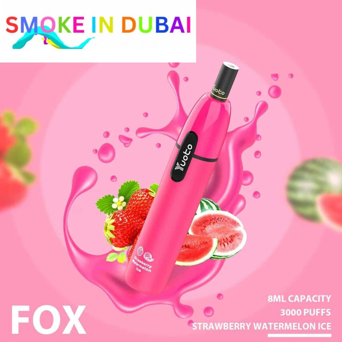 YUOTO Fox Disposable 5% 3000 Puffs Rechargeable Vape in Dubai, UAE
