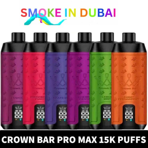 Crown Bar Pro Max Al fahker Disposable 15000 Puffs Rechargeable Vape in Dubai, UAE