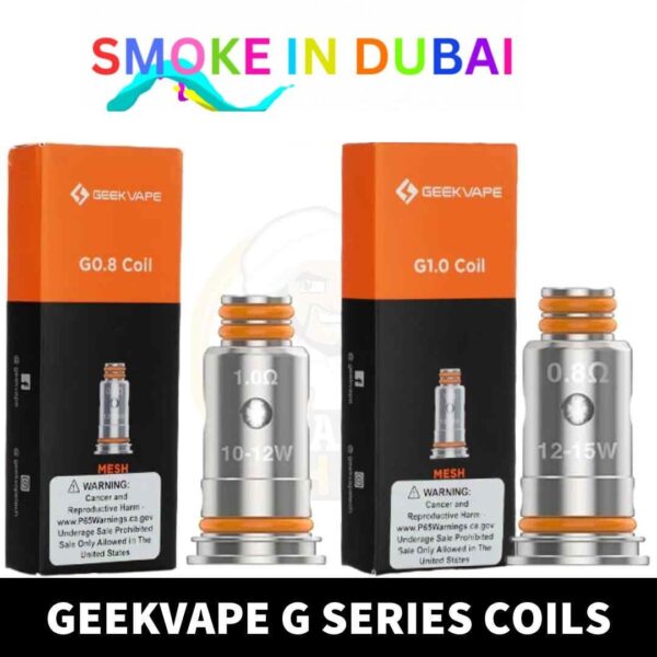 GEEKVAPE G Series Coil 0.6ohm, 0.8ohm, 1.0ohm  1.2ST ohm, 1.8ohm Replacement Coils in Dubai, UAE – 5 Pieces Per Pack