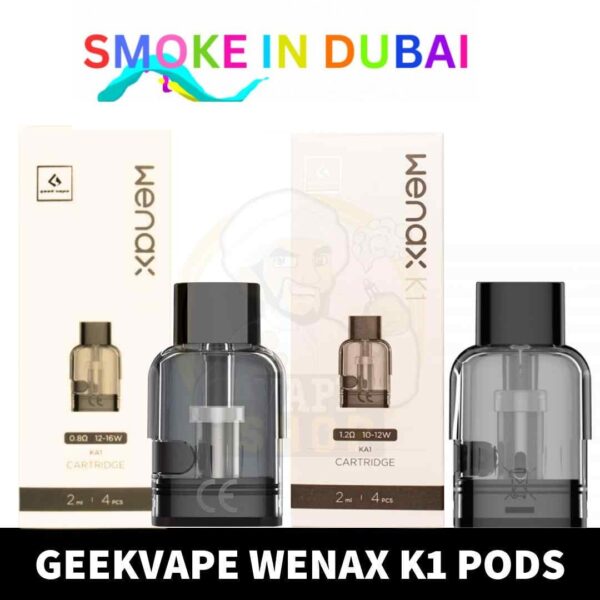 GEEKVAPE Wenax K1 Pods 0.8ohm, 1.2ohm Replacement Pods in Dubai, UAE – 3 Pieces Per Pack