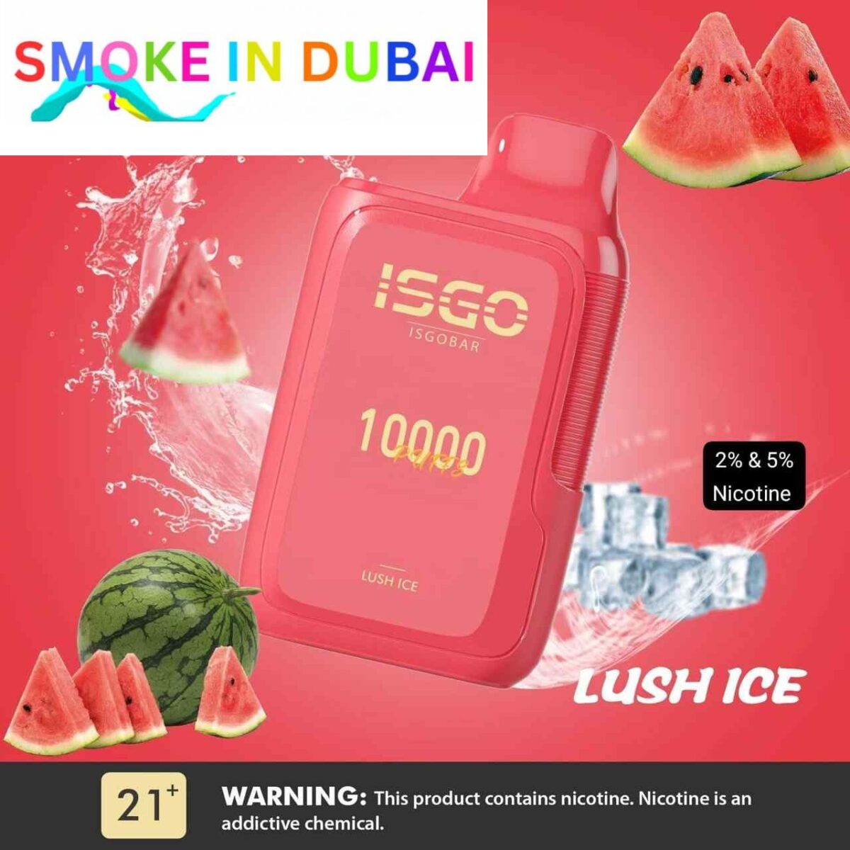 ISGO Bar Disposable 10000 Puffs 2% Rechargeable Vape in Dubai, UAE