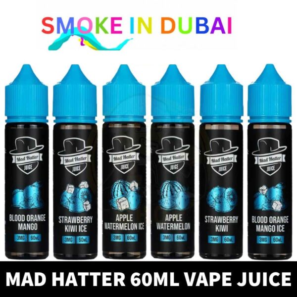 MAD HATTER Vape Juice 3mg & 6mg E-Liquid of 60ml E-Juice in Dubai, UAE