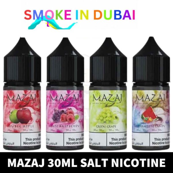 MAZAJ Salt Nic 25MG & 50MG 30ML Vape Juice in Dubai, UAE