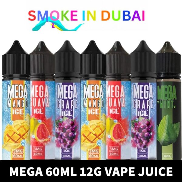 MEGA Vape Juice 60ml E-Liquid 12mg E-Juice in Dubai, UAE