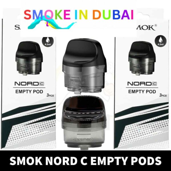 SMOK Nord C Empty Pods 4.5ml Pod Cartridge in Dubai, UAE – 3 PCS Per Pack