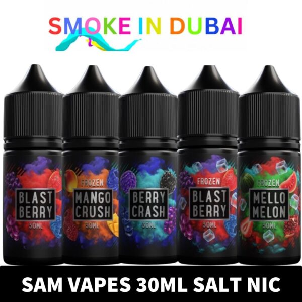 SAM VAPES Salt Nicotine 30ml E-Liquid 30mg & 50mg Vape Juice in Dubai, UAE