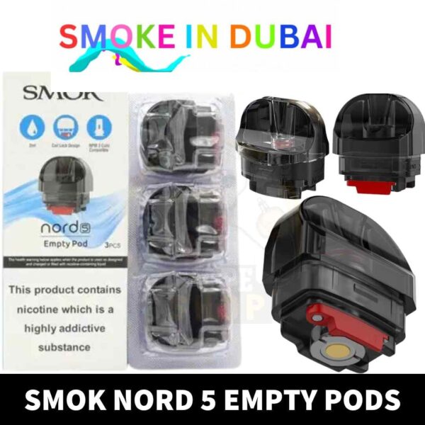 SMOK Nord 5 Pods Empty Pods for 80W in Dubai, UAE – 3PCS Per Pack
