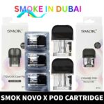 SMOK Novo X Pods DC MTL & Meshed Pod Cartridge 2ml Replacement Pods in Dubai, UAE – 3 Pieces Per pack