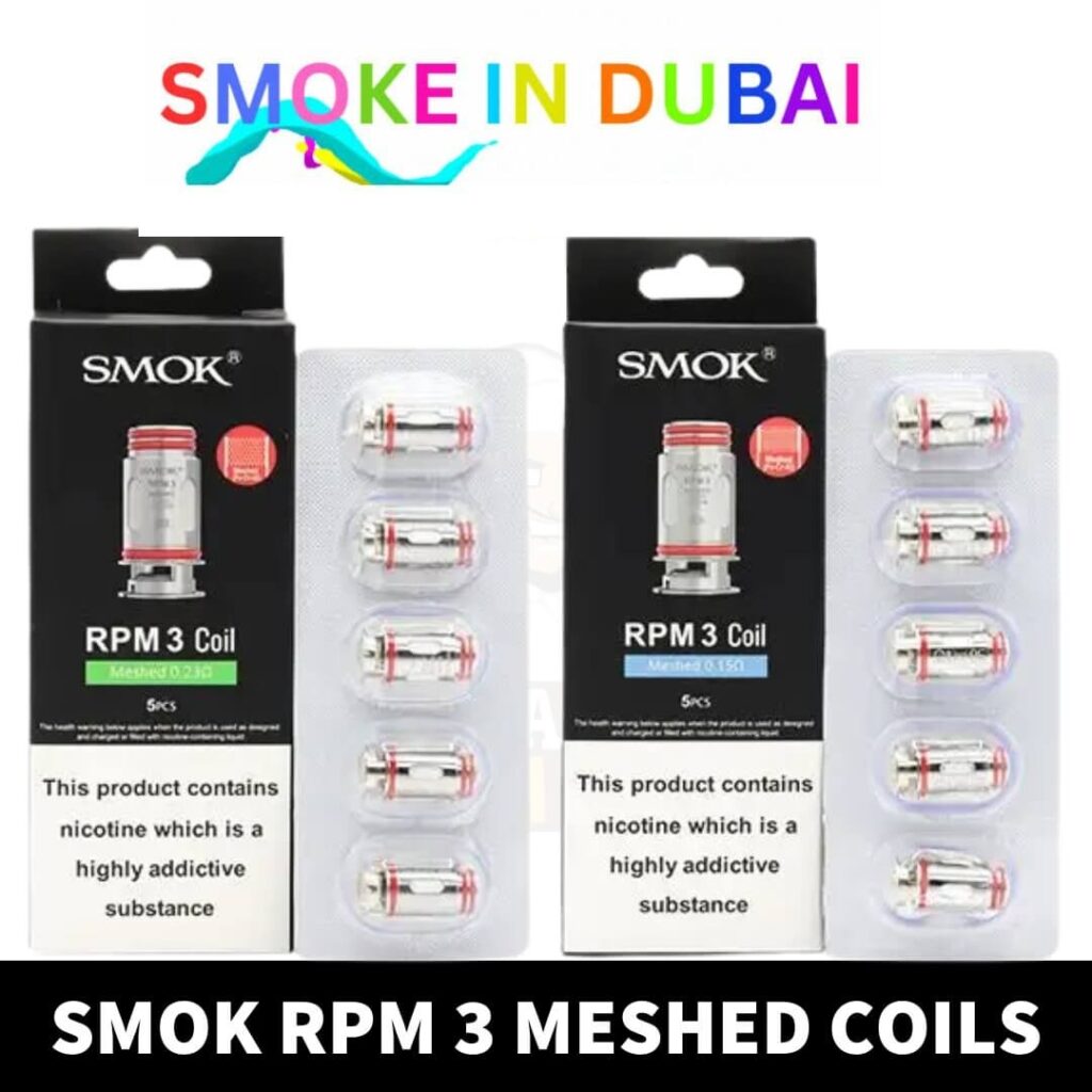 SMOK RPM 3 Coils Meshed 0.15ohm , Meshed 0.23ohm Replacement Coils in Dubai, UAE – 5 PCS Per Pack