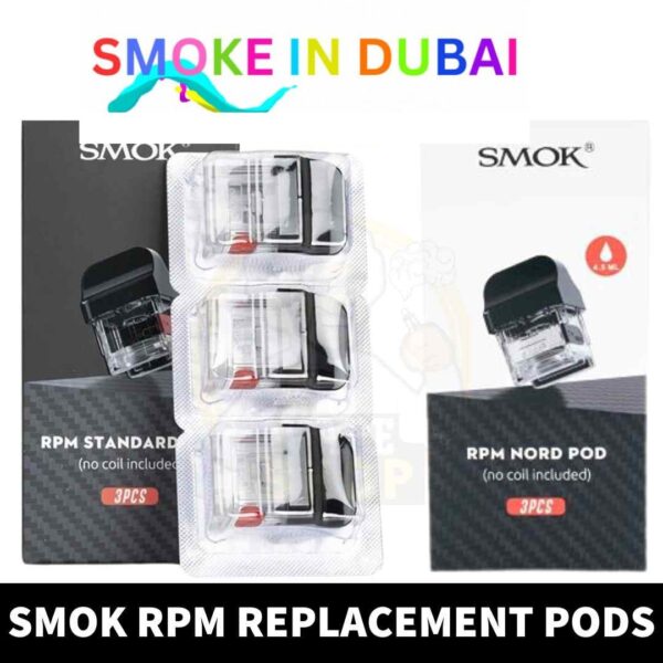 SMOK RPM Pods Standard Pod & Nord Pod For RPM40 in Dubai, UAE – 3 PCS Per Pack