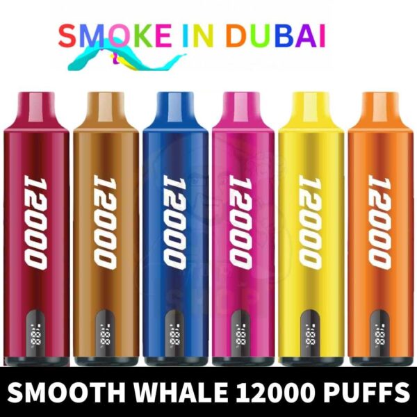 SMOOTH Whale Disposable 2% & 5% 12000 Puffs Rechargeable Vape in Dubai, UAE