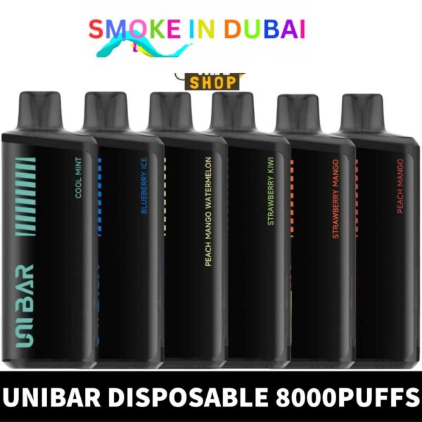UNIBAR Disposable 2% 8000 Puffs Rechargeable Vape in Dubai, UAE
