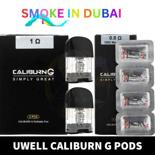 UWELL Caliburn G/G2 Pods 2ml Replacement Pods with Caliburn G/G2 Coils in Dubai, UAE