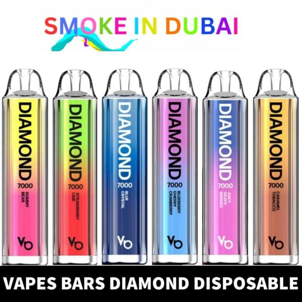 Vapes Bars Diamond 2% Nicotine 7000 Puffs in Dubai, UAE