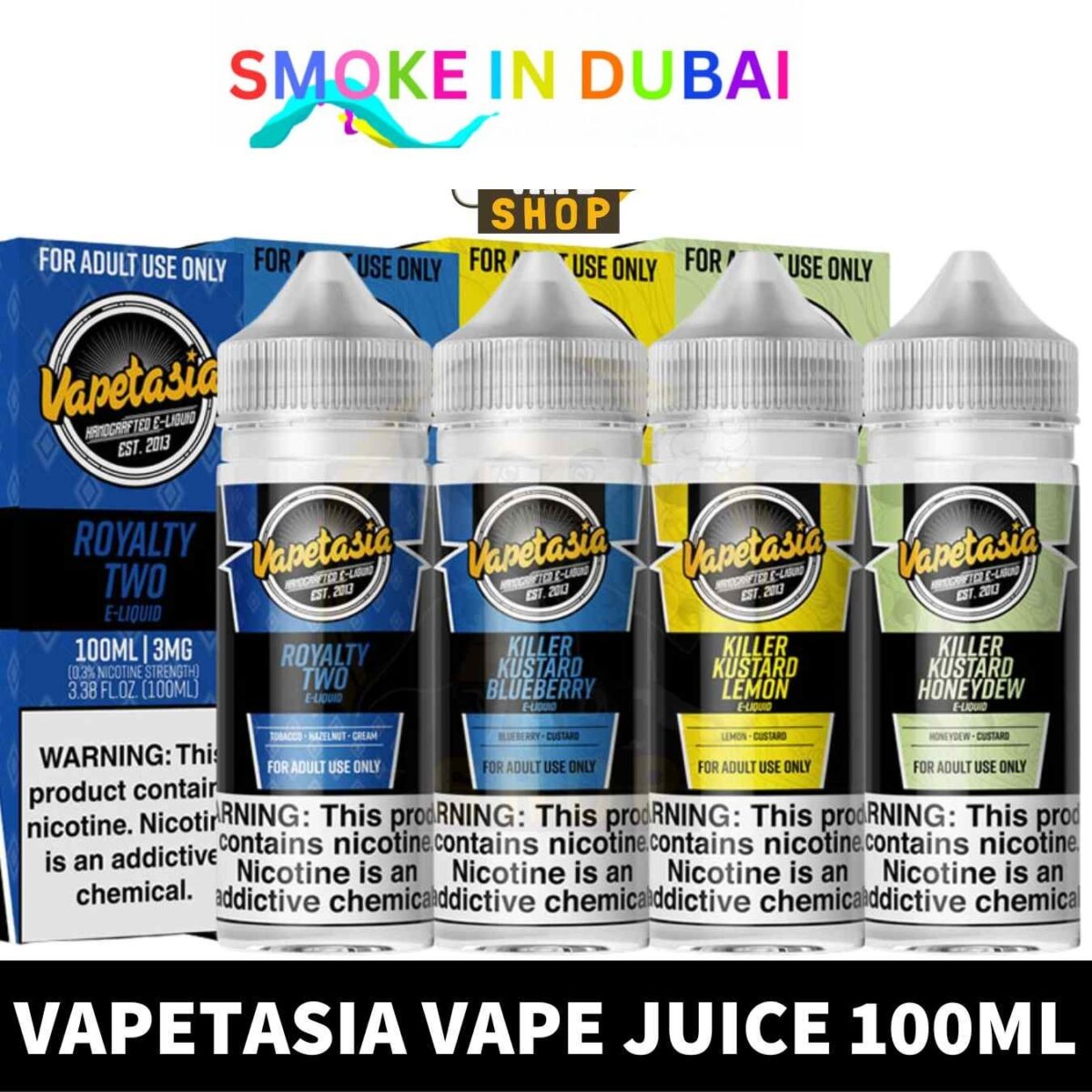 smokeindubai Buy VAPETASIA 100ML 3MG Vape Juice in UAE VAPETASIO 100ML Juice shop in Dubai VAPETASIO Vape Juice Shop in Dubai Near Me