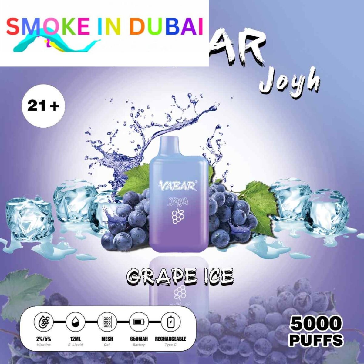 smokeindubai Buy Vabar Joyh Disposable 5000 Puffs 2 5 in UAE from our vape shop in Dubai. VABAR Joyh 5000 Puffs Disposable Vape Shop Near Me