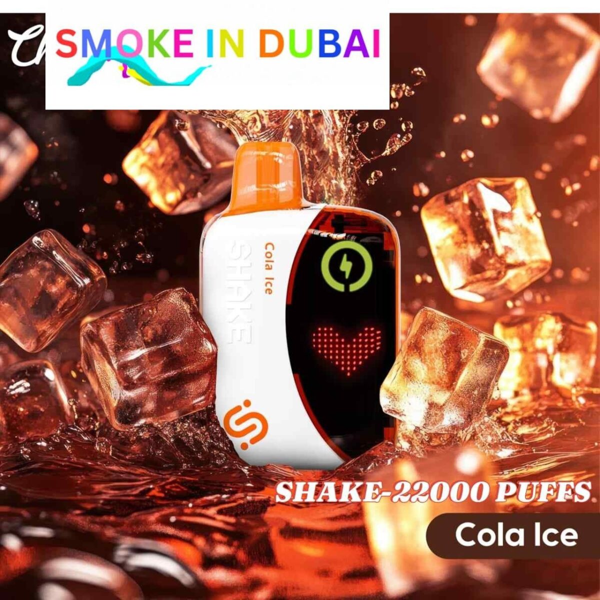 smokeindubai CHILLAX Shake 22000 Puffs Price in Dubai COLA ICE 2
