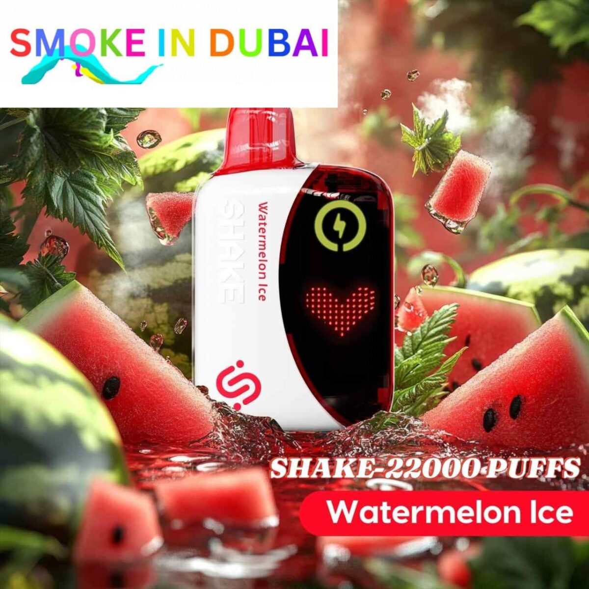 smokeindubai CHILLAX Shake 22000 Puffs Price in Dubai WATERMELON ICE 2