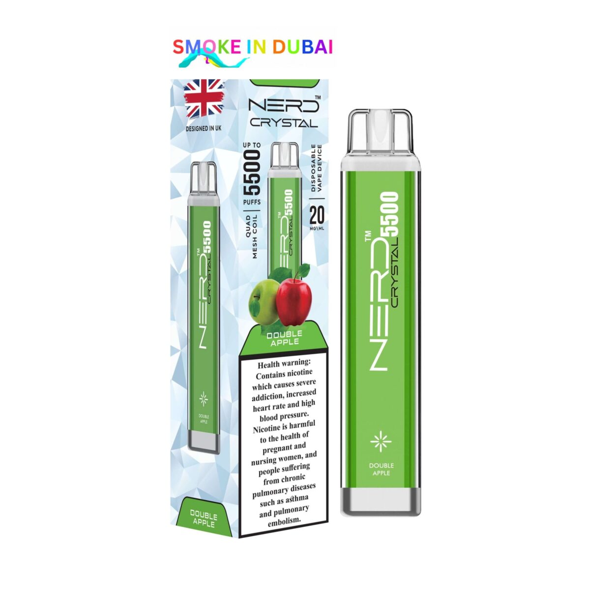 NERD Crystal Disposable vape 5500 Puffs in Dubai, UAE