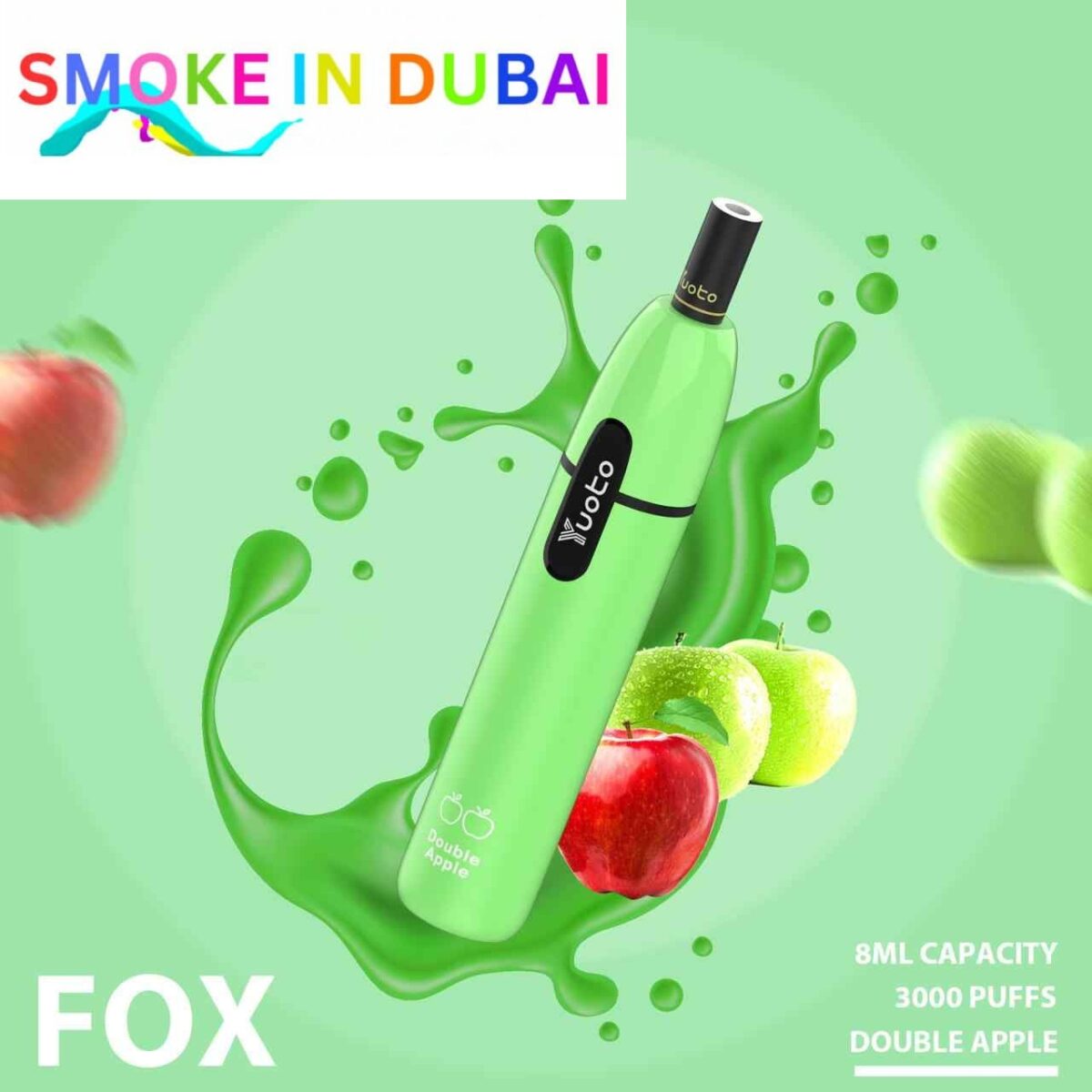 YUOTO Fox Disposable 5% 3000 Puffs Rechargeable Vape in Dubai, UAE