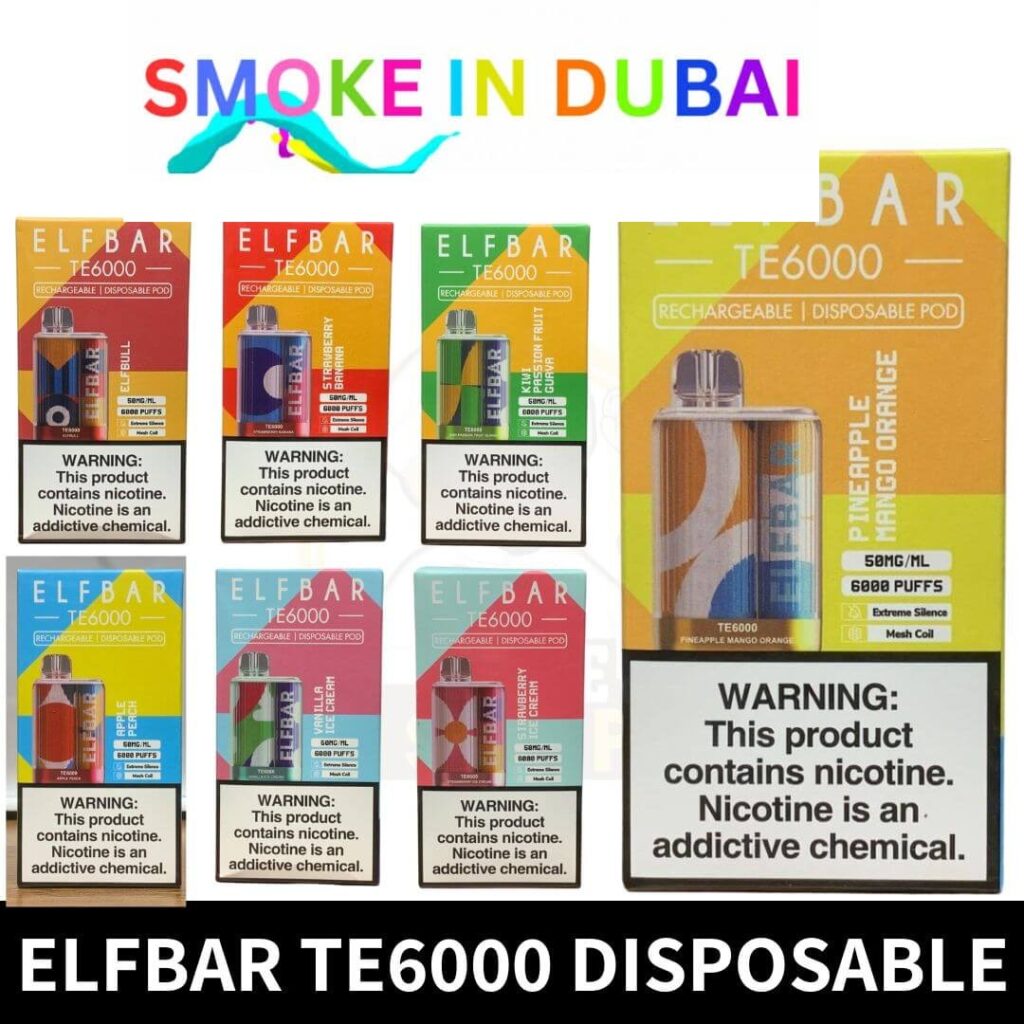 Elf Bar TE6000  5% Us Version Disposable Vape In Dubai best online shop