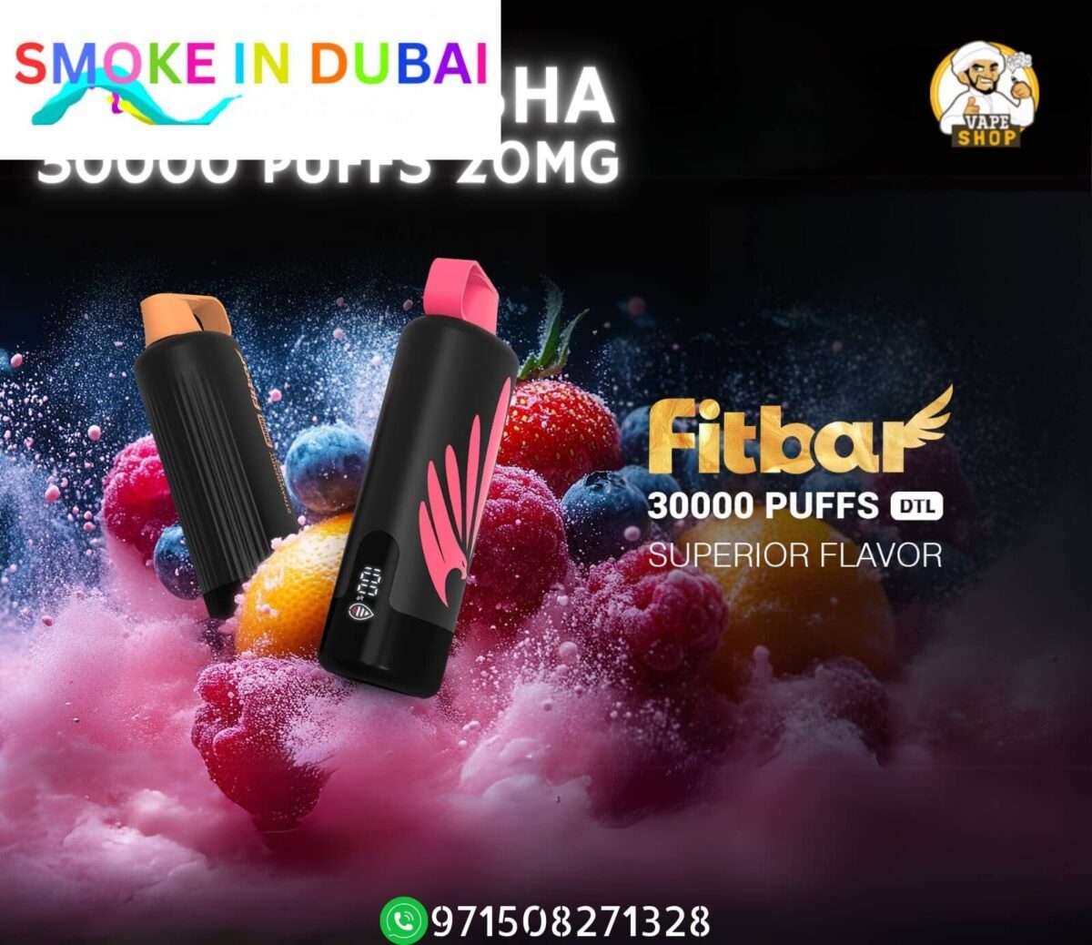 smokeindubai FITBAR Shisha 30000 Puffs 3