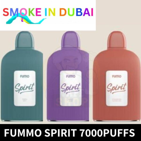 Fummo Spirit 2% Nicotine 7000 Puffs Rechargeable Disposable Vape in Dubai