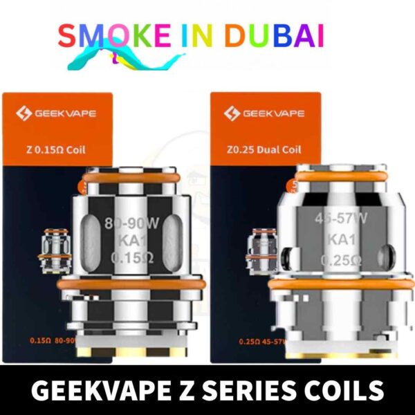 GEEKVAPE Z Series Coils 0.15ohm, 0.2 ohm, 0.25ohm, 0.4ohm Mesh Replacement Coils in Dubai, UAE – 5PCS