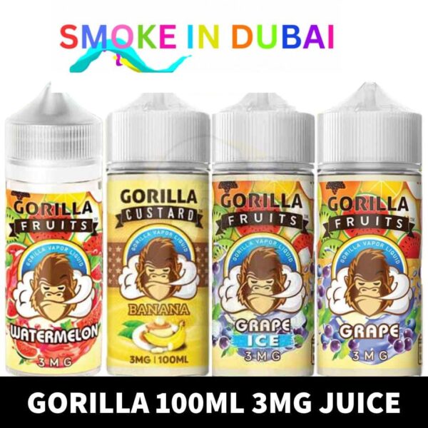 GORILLA E-Liquid 100ml 3mg Vape Juice in Dubai, UAE