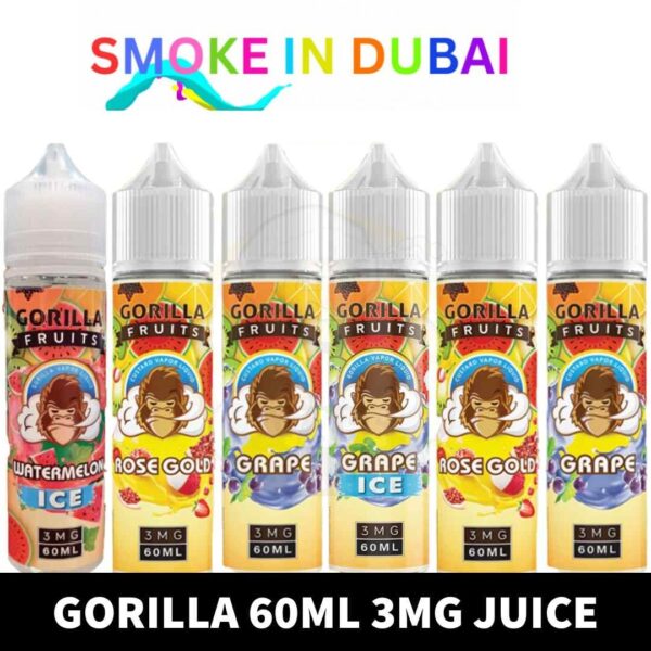 GORILLA E-Liquid 60ml 3mg Vape Juice in Dubai, UAE