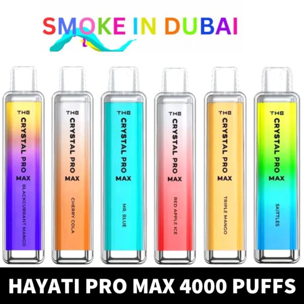 HAYATI Pro Max 4000 plus Puffs 20mg Disposable Vape in Dubai, UAE