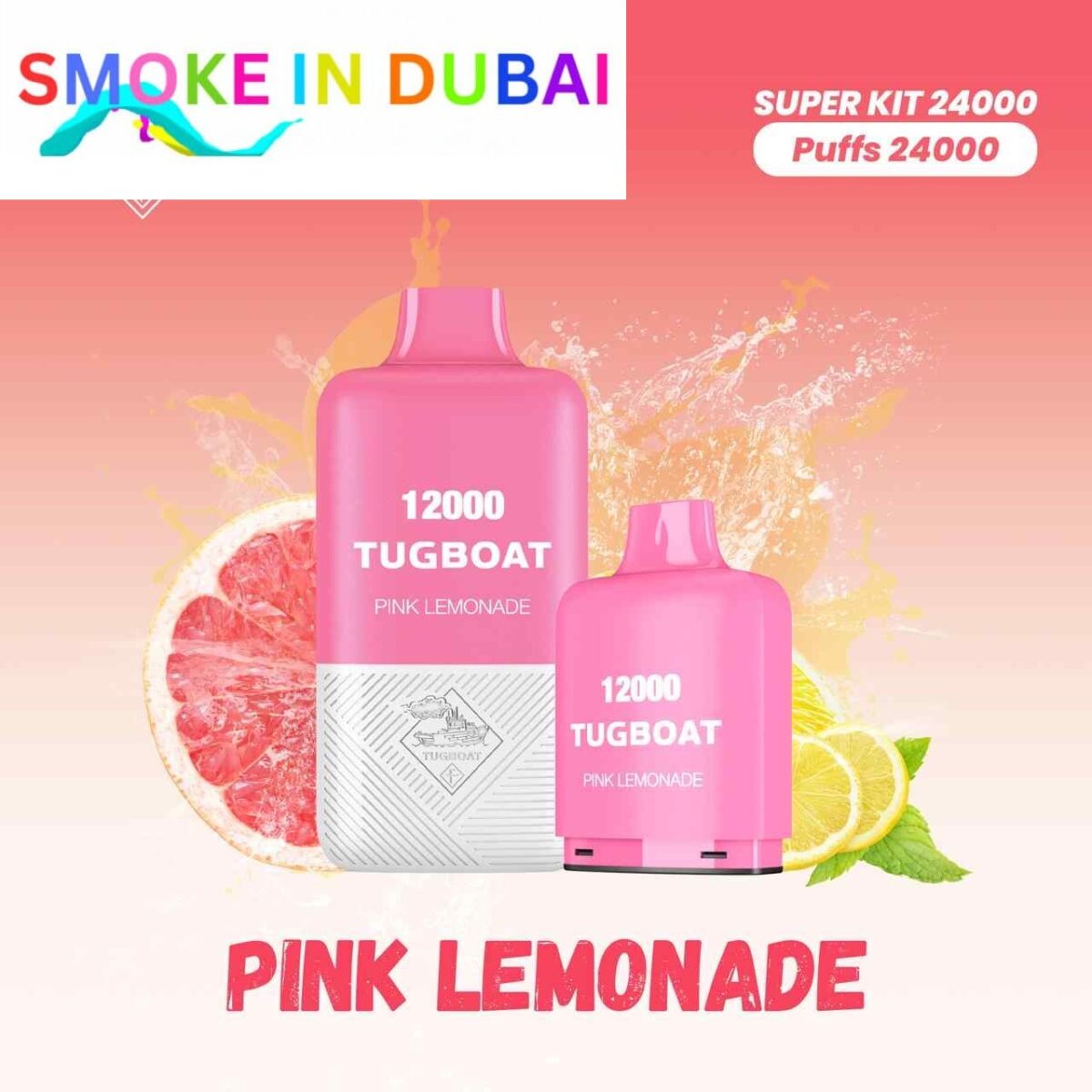 TUGBOAT SUPER KIT 24000 PUFFS 5% NICOTINE DISPOSABLE VAPE