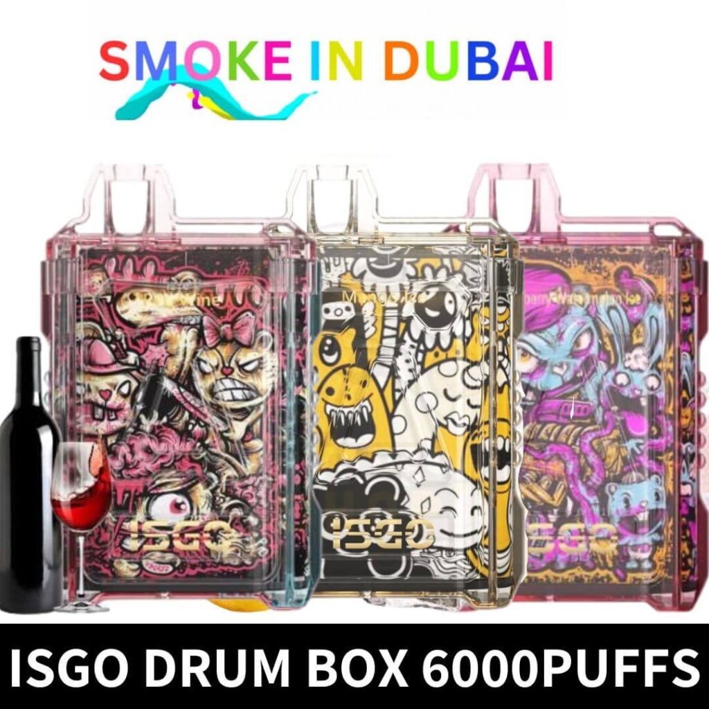 Isgo Drum Box 6000 Puffs 5% Disposable Vape in Dubai