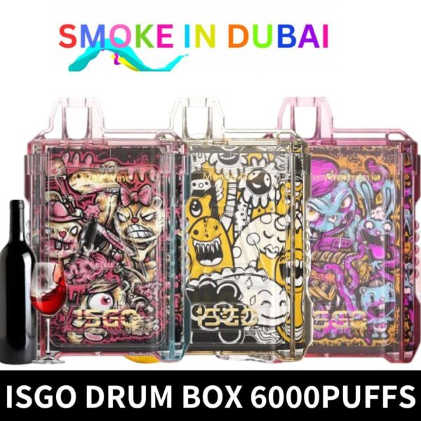 Isgo Drum Box 6000 Puffs 5% Disposable Vape in Dubai