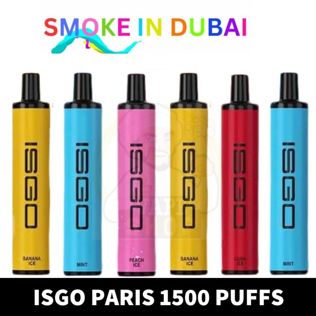 ISGO Paris Disposable Vape 1500 Puffs in UAE Dubai Shop