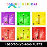 Isgo Tokyo 4000 Puffs 2% nicotine best Disposable shop In dubai