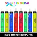 Isgo Tokyo 4000 Puffs 2% nicotine best Disposable shop In dubai