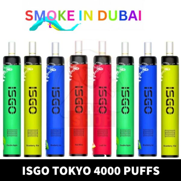 Isgo Tokyo 4000 Puffs 2% nicotine best Disposable shop In dubai