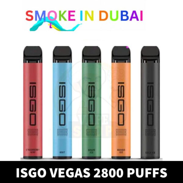 ISGO VEGAS 2800Puffs 2% nicotine disposable vape in dubai UAE