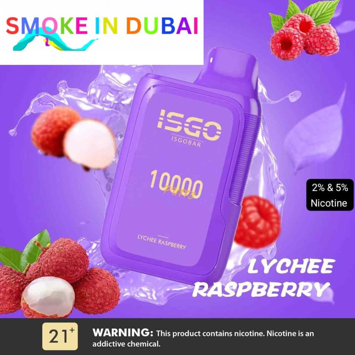 ISGO Bar Disposable 10000 Puffs 2% Rechargeable Vape in Dubai, UAE