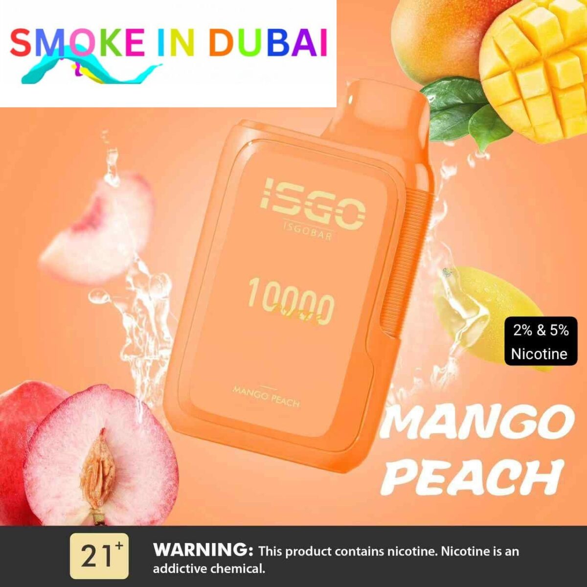 ISGO Bar Disposable 10000 Puffs 2% Rechargeable Vape in Dubai, UAE