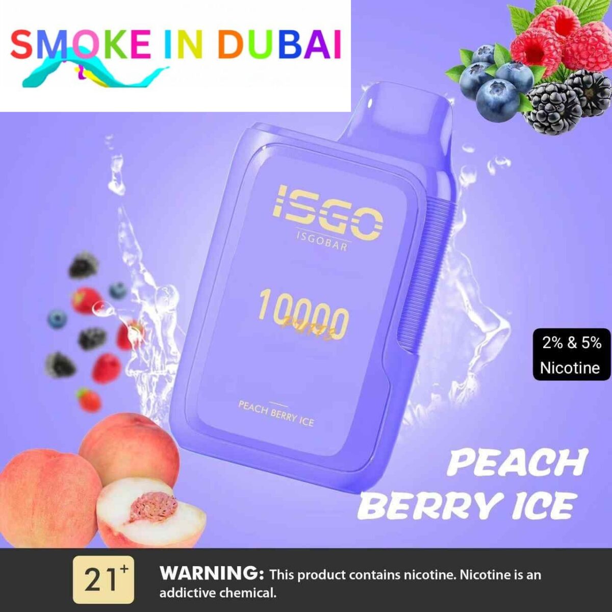 ISGO Bar Disposable 10000 Puffs 2% Rechargeable Vape in Dubai, UAE